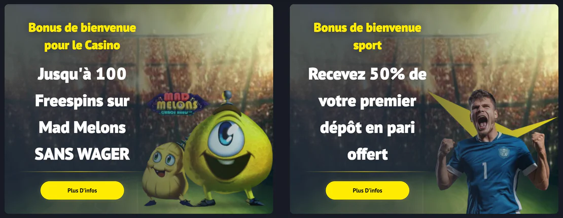 Liste des promotions actives et bonus hebdomadaires Yonibet